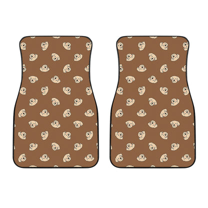 Happy Labrador Retriever Pattern Print Front Car Floor Mats
