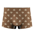 Happy Labrador Retriever Pattern Print Men's Boxer Briefs