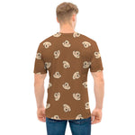 Happy Labrador Retriever Pattern Print Men's T-Shirt