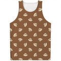 Happy Labrador Retriever Pattern Print Men's Tank Top