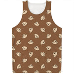 Happy Labrador Retriever Pattern Print Men's Tank Top