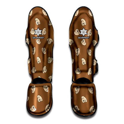 Happy Labrador Retriever Pattern Print Muay Thai Shin Guard