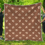 Happy Labrador Retriever Pattern Print Quilt