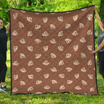 Happy Labrador Retriever Pattern Print Quilt