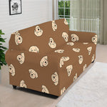 Happy Labrador Retriever Pattern Print Sofa Cover