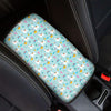 Happy Llama And Cactus Pattern Print Car Center Console Cover