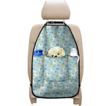 Happy Llama And Cactus Pattern Print Car Seat Organizers