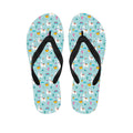 Happy Llama And Cactus Pattern Print Flip Flops