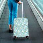 Happy Llama And Cactus Pattern Print Luggage Cover