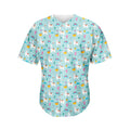 Happy Llama And Cactus Pattern Print Men's Baseball Jersey