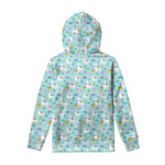 Happy Llama And Cactus Pattern Print Pullover Hoodie