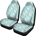 Happy Llama And Cactus Pattern Print Universal Fit Car Seat Covers