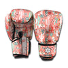 Happy Llama Pattern Print Boxing Gloves
