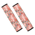 Happy Llama Pattern Print Car Seat Belt Covers