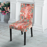 Happy Llama Pattern Print Dining Chair Slipcover