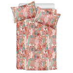 Happy Llama Pattern Print Duvet Cover Bedding Set