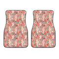 Happy Llama Pattern Print Front Car Floor Mats