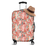 Happy Llama Pattern Print Luggage Cover