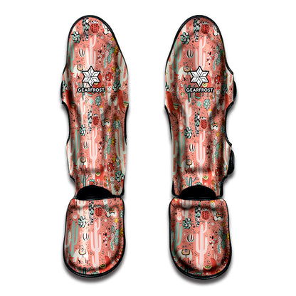 Happy Llama Pattern Print Muay Thai Shin Guard