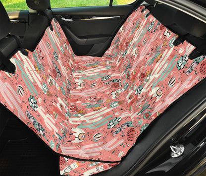 Happy Llama Pattern Print Pet Car Back Seat Cover