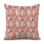 Happy Llama Pattern Print Pillow Cover