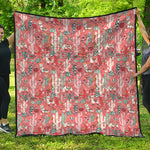 Happy Llama Pattern Print Quilt