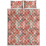 Happy Llama Pattern Print Quilt Bed Set