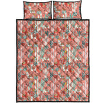 Happy Llama Pattern Print Quilt Bed Set