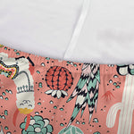Happy Llama Pattern Print Sofa Cover