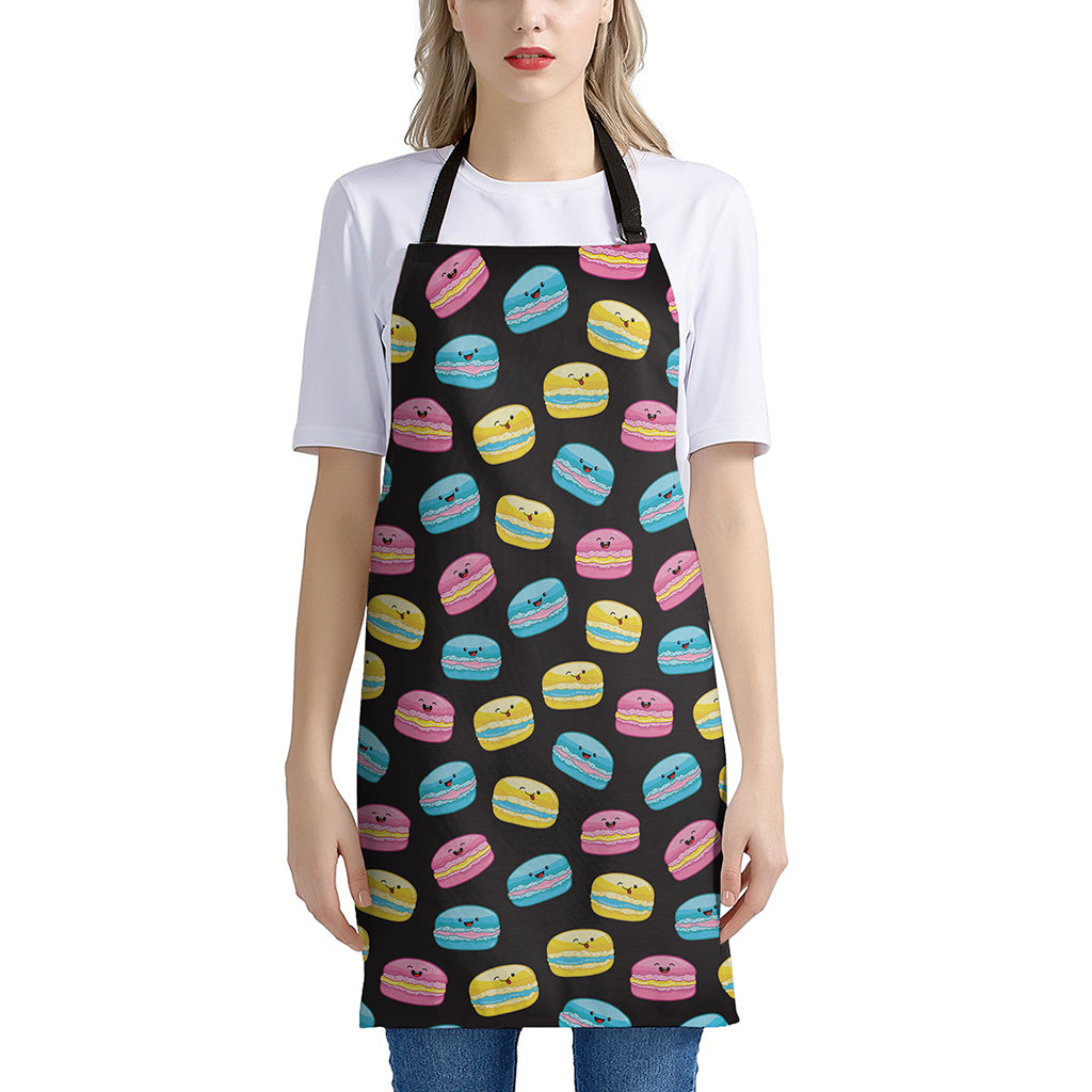 Happy Macarons Pattern Print Apron