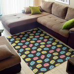 Happy Macarons Pattern Print Area Rug