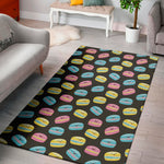 Happy Macarons Pattern Print Area Rug
