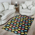 Happy Macarons Pattern Print Area Rug