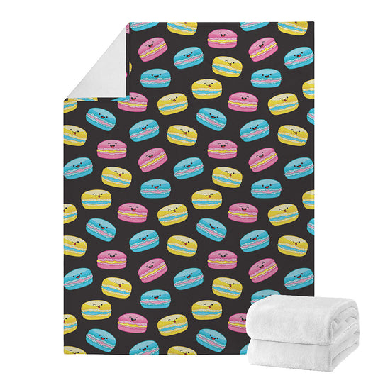 Happy Macarons Pattern Print Blanket