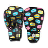 Happy Macarons Pattern Print Boxing Gloves