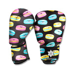 Happy Macarons Pattern Print Boxing Gloves