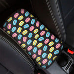 Happy Macarons Pattern Print Car Center Console Cover