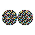 Happy Macarons Pattern Print Car Coasters