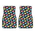 Happy Macarons Pattern Print Front Car Floor Mats
