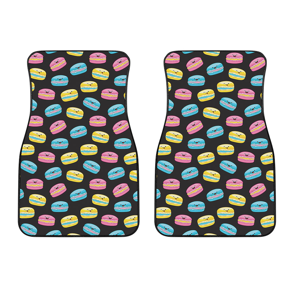Happy Macarons Pattern Print Front Car Floor Mats