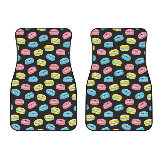 Happy Macarons Pattern Print Front Car Floor Mats