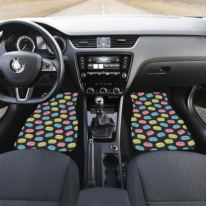 Happy Macarons Pattern Print Front Car Floor Mats
