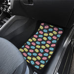 Happy Macarons Pattern Print Front Car Floor Mats
