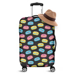 Happy Macarons Pattern Print Luggage Cover