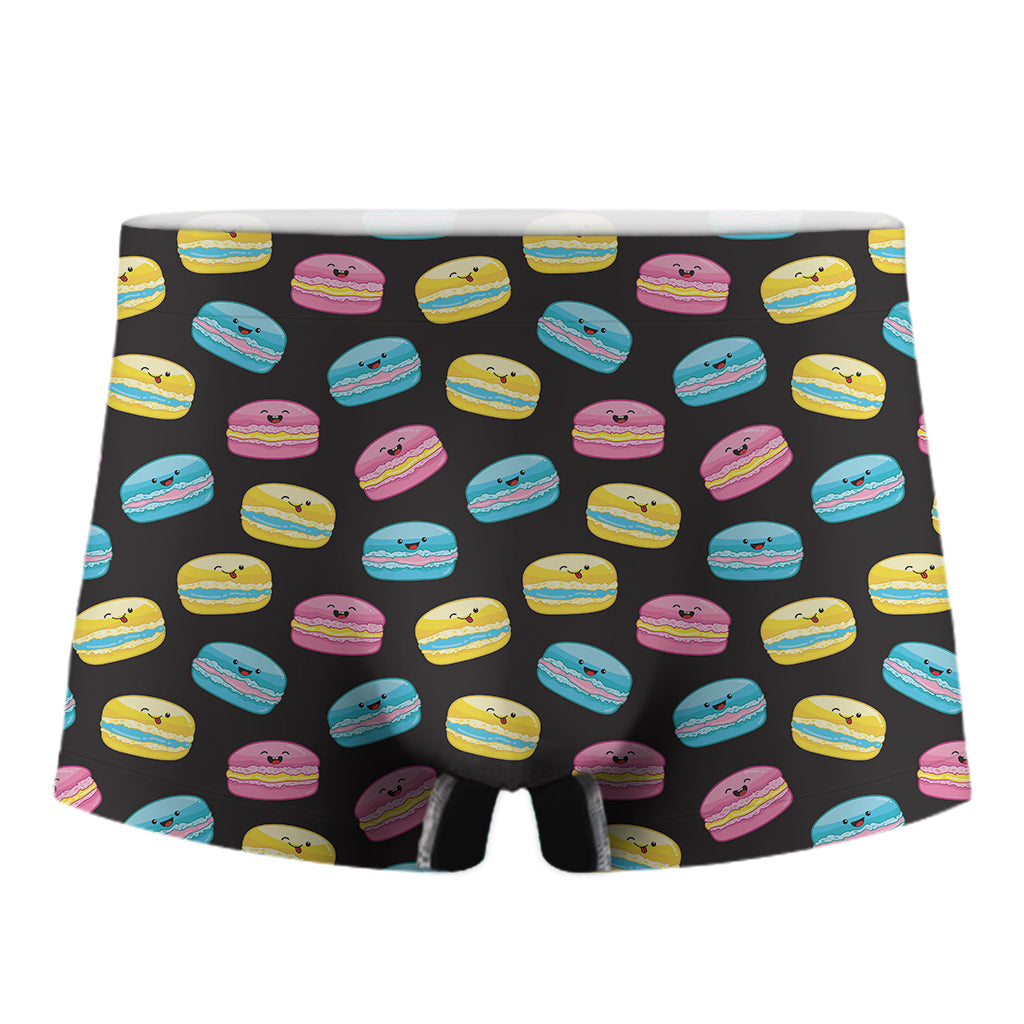 Happy Macarons Pattern Print Men's Boxer Briefs