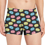 Happy Macarons Pattern Print Men's Boxer Briefs