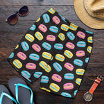 Happy Macarons Pattern Print Men's Shorts