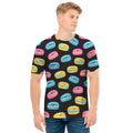 Happy Macarons Pattern Print Men's T-Shirt