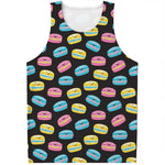 Happy Macarons Pattern Print Men's Tank Top