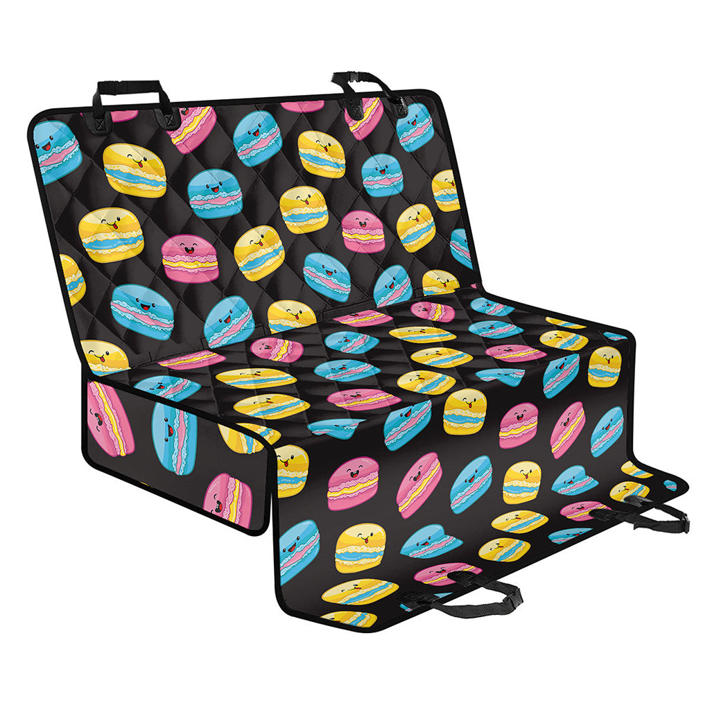 Happy Macarons Pattern Print Pet Car Back Seat Cover
